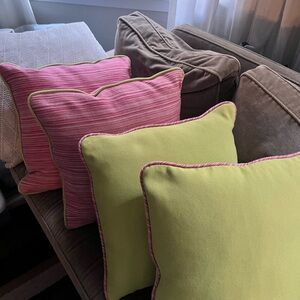 BRAND NEW Custom Made Colorful Throw Pillow Set